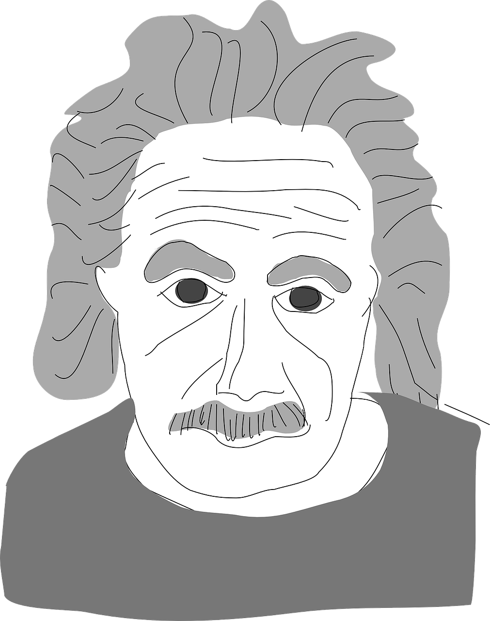 Pixabay von Albert Einstein Zeichnung von Albert Einstein