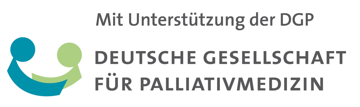 DGP Logo Unterstützung Mit Unterstützung der DGP - Deutsche Gesellschaft für Palliativmedizin