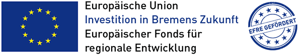 Logo Europäische Union Investition in Bremens Zukunft Europäischer Fond für regionale Entwicklung