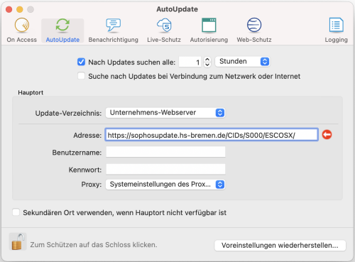 Anleitung für Sophos (Mac).