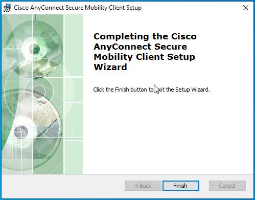 Cisco AnyConnect Secure Mobility Client.