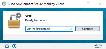 Cisco AnyConnect Secure Mobility Client.