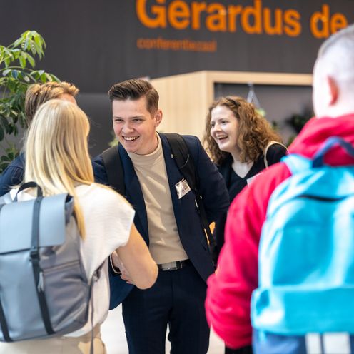 People are greeted at the STARS EU Conference