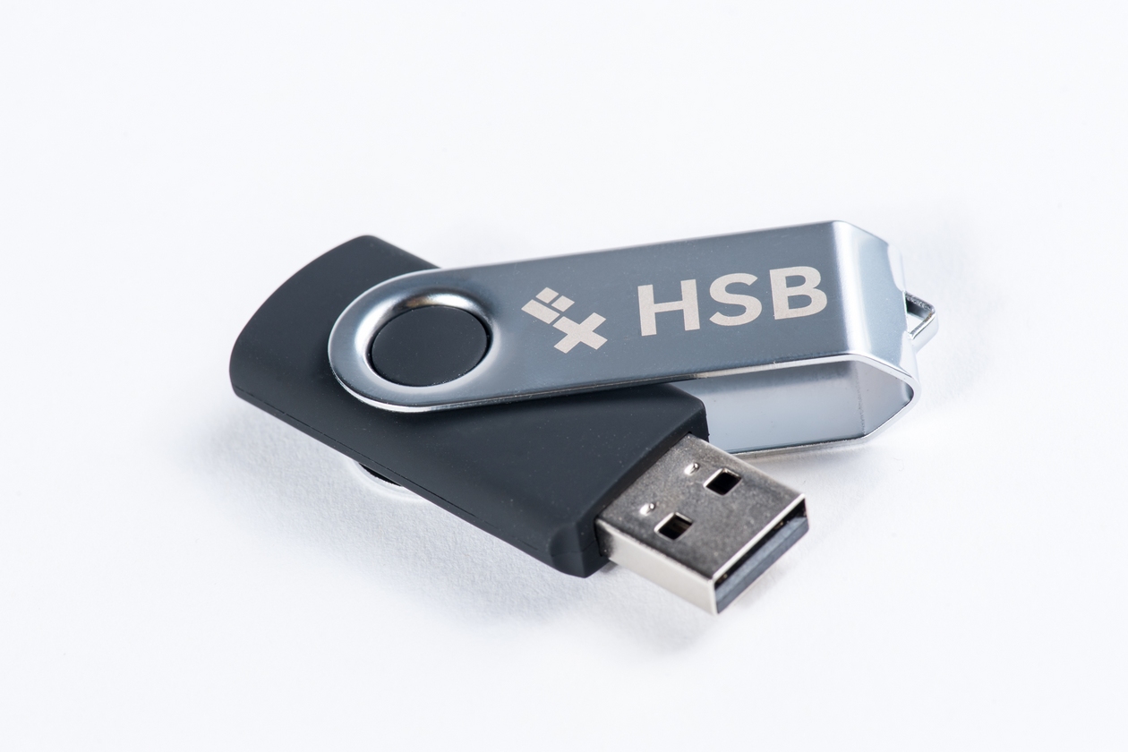 USB-Stick mit HSB-Logo