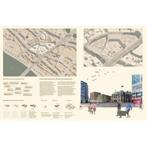 3. Preis | Duy Thong Bui: Brillpunkte – Konzepte zur nachhaltigen Umnutzung des Sparkassen-Areals