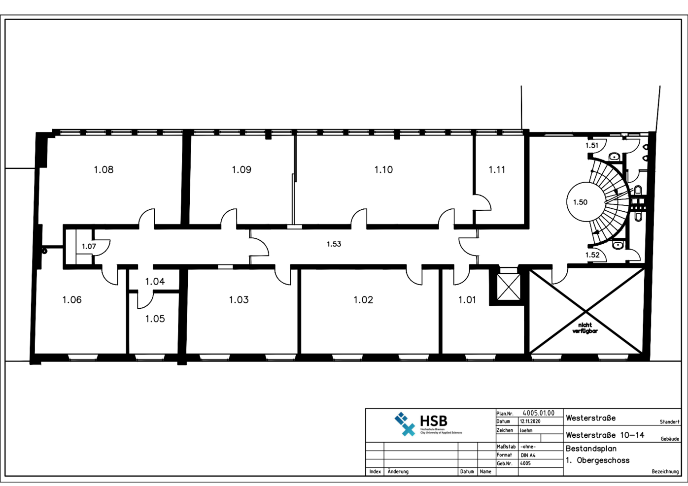Lageplan - Westerstraße - 1. OG