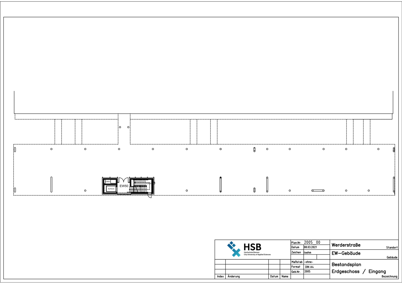 Campus Werderstraße - Lageplan - EW-Gebäude - EG