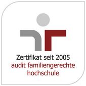 Logo des Zertifikats audit familiengerechte hochschule