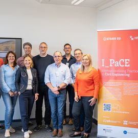 Gruppenbild vom I_PaCE – Workshop – Länderübergreifende internationale Lehre an der HSB. Foto: HSB