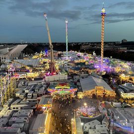 Freimarkt in Bremen von oben