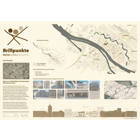 3. Preis | Duy Thong Bui: Brillpunkte – Konzepte zur nachhaltigen Umnutzung des Sparkassen-Areals