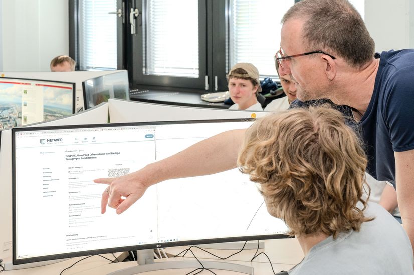 Workshop im GIS-Labor. Foto:HSB/M. Pister