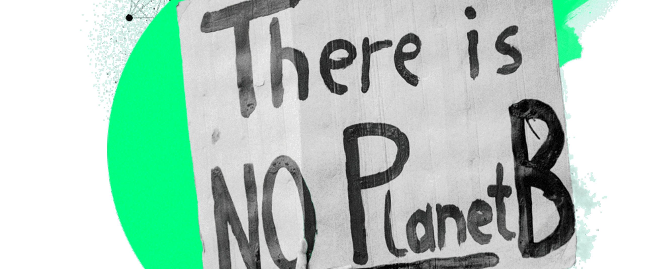 Grafik der Initiative mit dem Schriftzug: "There is NO Planet B"