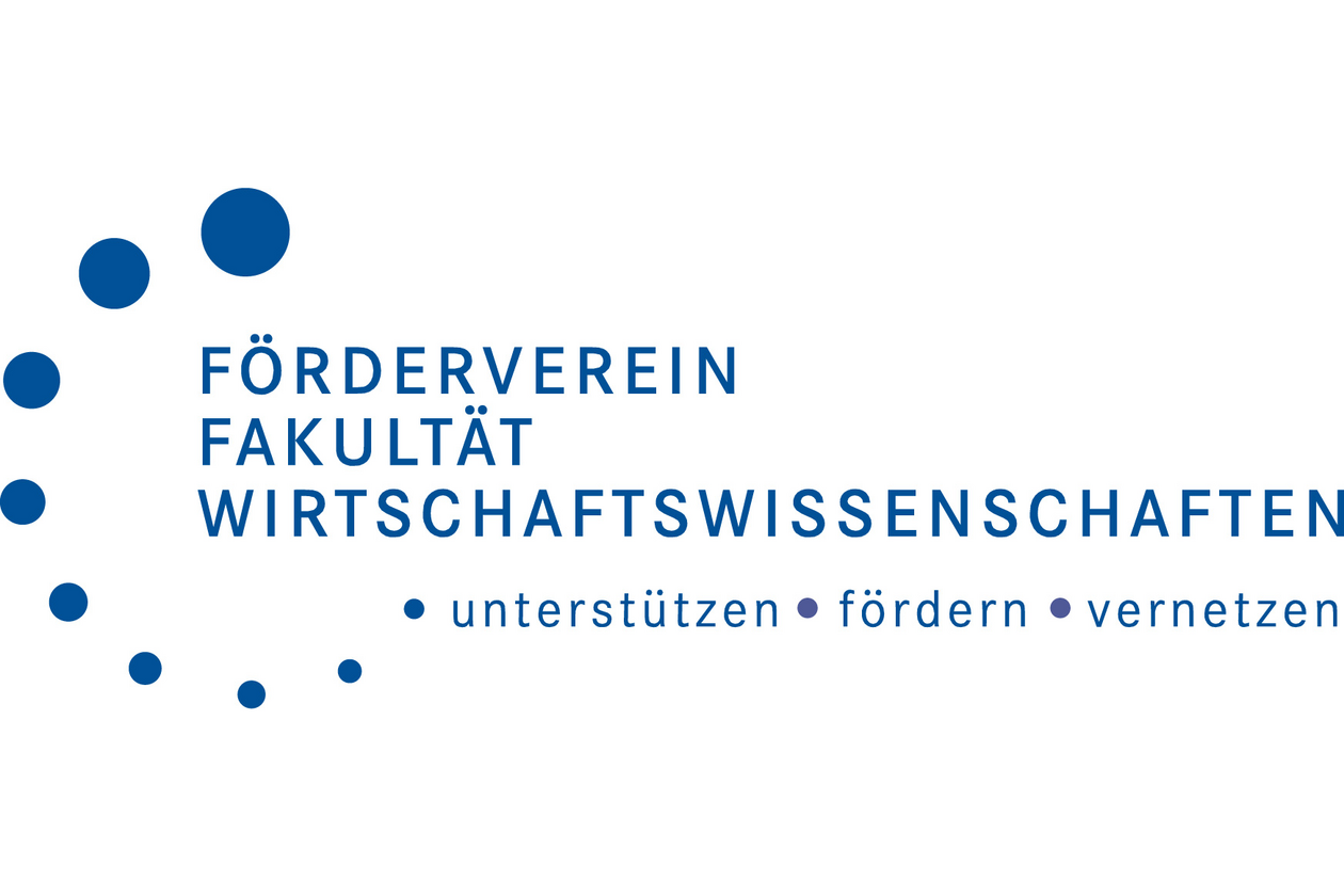 Förderverein der Fakultät Wirtschaftswissenschaften. Logos des Fördervereins der Fakultät Wirtschaftswissenschaften.