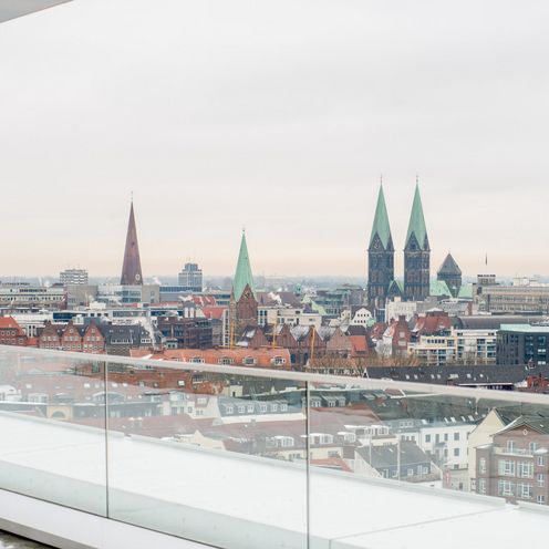 Aussicht &uuml;ber Bremen mit Dom.