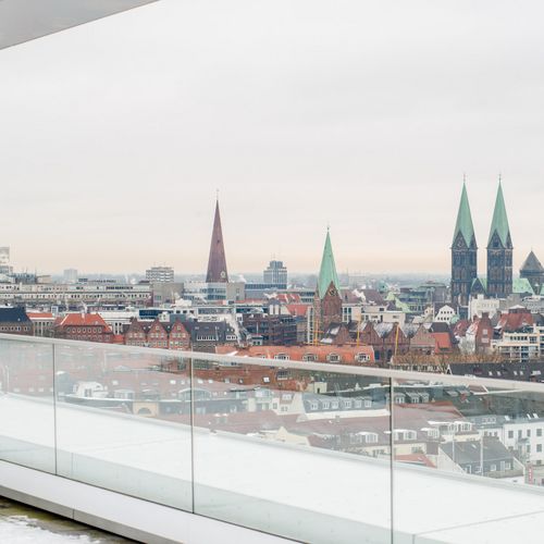 Aussicht &uuml;ber Bremen mit Dom.