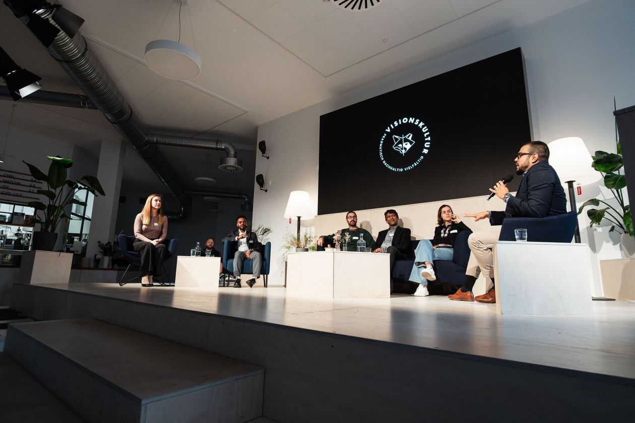 Panel Discussions: Grüung Trifft Migration. Photo Credits: Philipp Eigner / Visionskultur