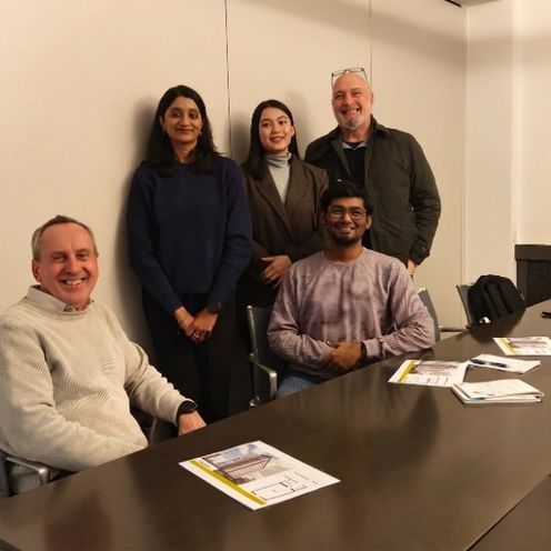 Studierenden der Hochschule Bremen mit den Rektoren der Hochschulen Bremen & Bremerhaven