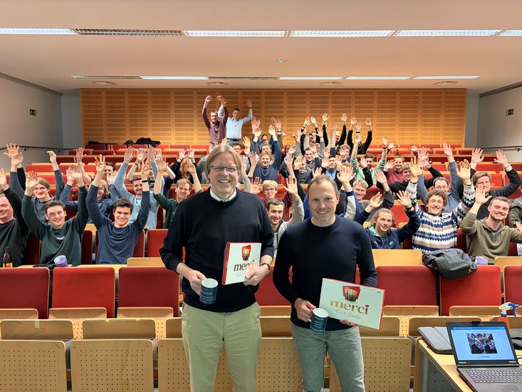 Prof. Bars, Prof. Mehler: Vortragende der 4. Veranstaltung vor dem Publikum