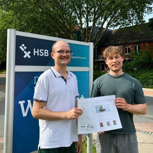 Moritz Köneke und Felix Kunkis Das Bild zeigt die Studierenden Moritz Köneke und Felix Kunkis.