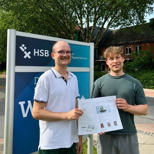 Das Bild zeigt die Studierenden Moritz K&ouml;neke und Felix Kunkis.