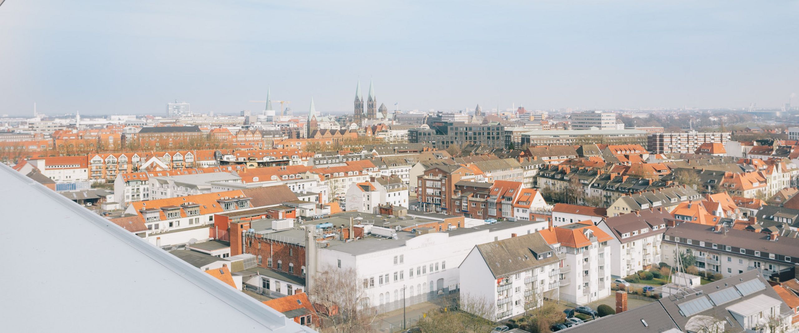 Blick vom AB-Geb&auml;ude auf die Bremer Innenstadt