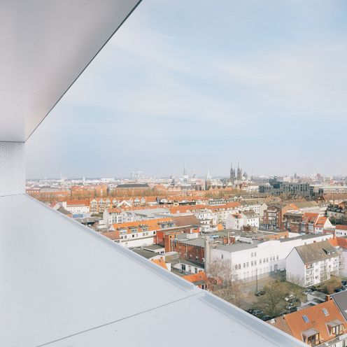 Blick vom AB-Geb&auml;ude auf die Bremer Innenstadt