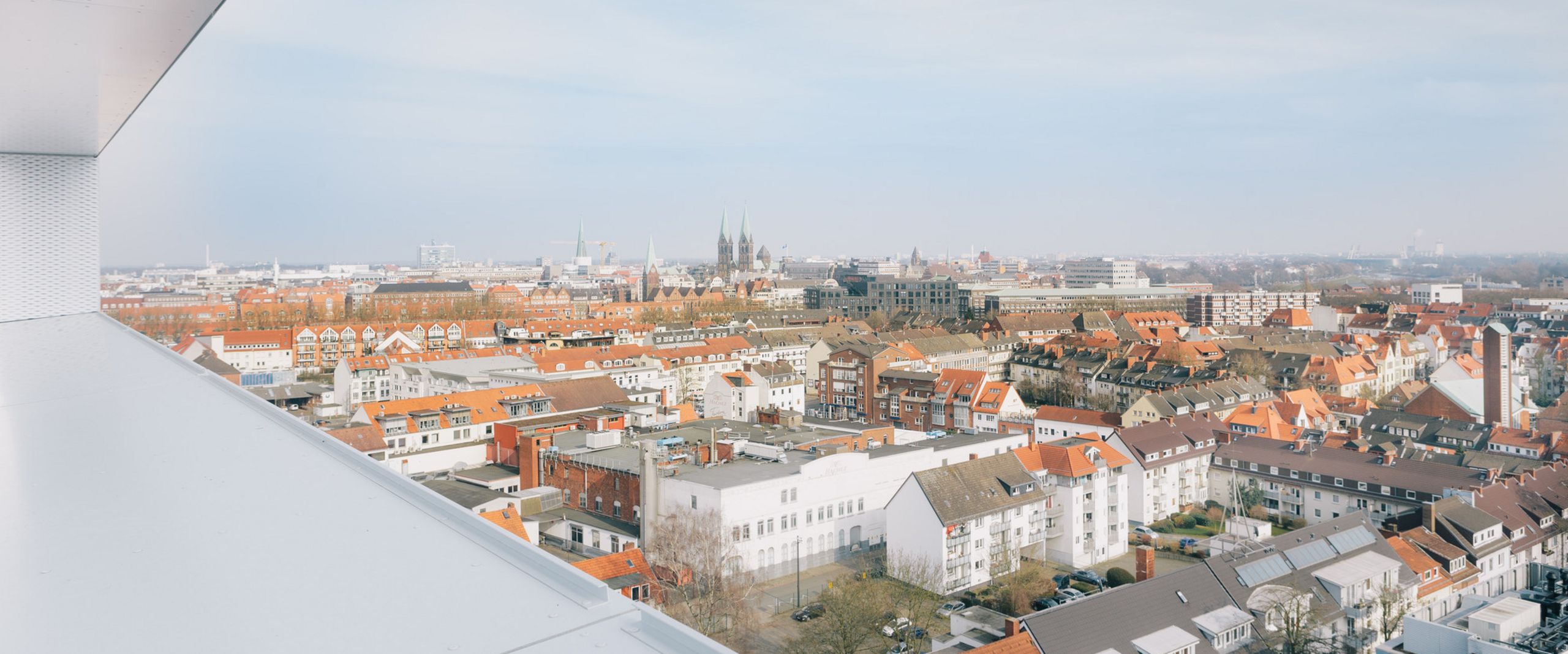Ausblick Staffelgeschoss Blick vom AB-Gebäude auf die Bremer Innenstadt