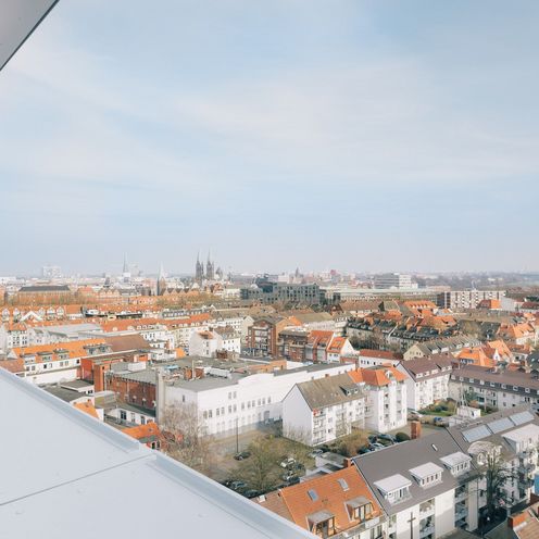 Blick vom AB-Geb&auml;ude auf die Bremer Innenstadt
