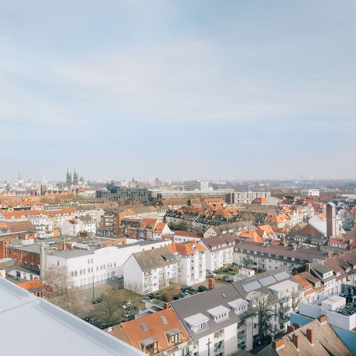 Blick vom AB-Gebäude auf die Bremer Innenstadt