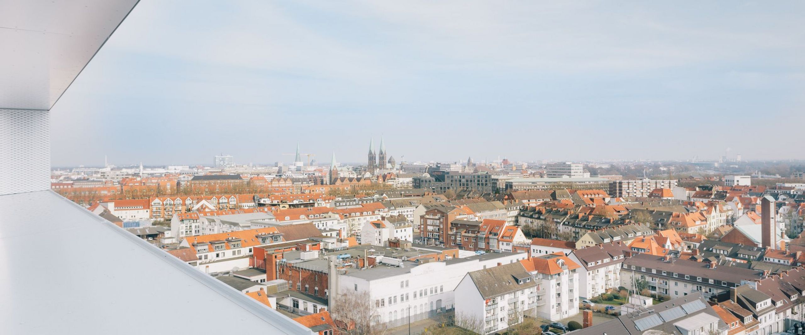 Blick vom AB-Gebäude auf die Bremer Innenstadt