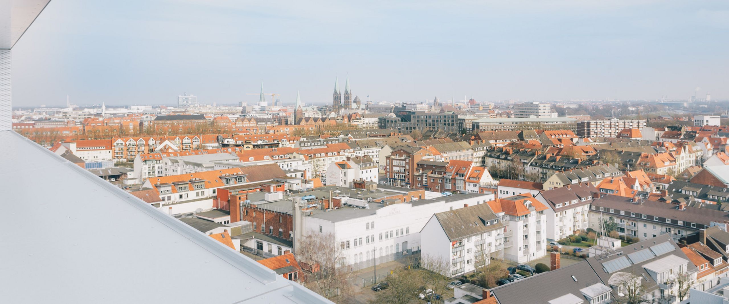Blick vom AB-Geb&auml;ude auf die Bremer Innenstadt