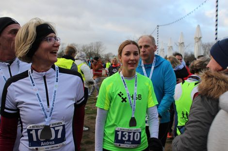 L&auml;ufer:innen beim Bremer Silvesterlauf 2019.