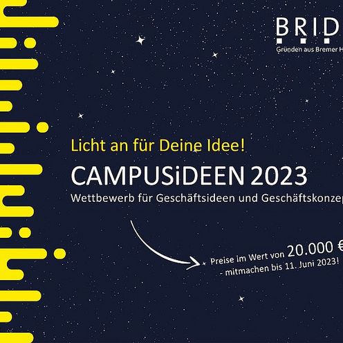 Gelb-schwarzes Plakat mit wei&szlig;er Schrift