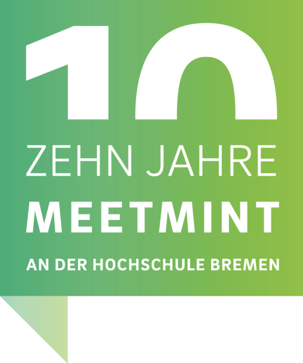 Signet "10 Jahre meetMINT an der Hochschule Bremen"