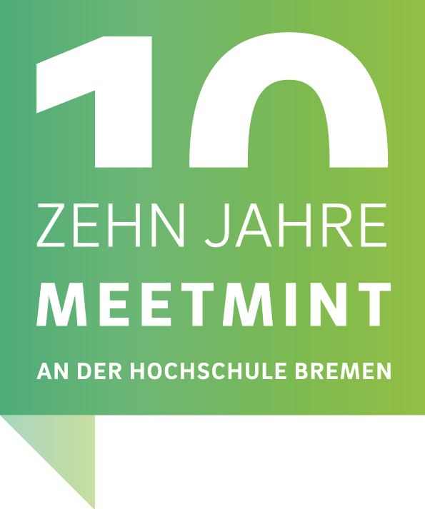 Signet "10 Jahre meetMINT an der Hochschule Bremen"