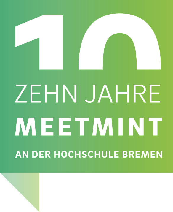 Signet "10 Jahre meetMINT an der Hochschule Bremen"