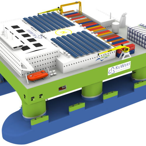 Modell Aufbereitungsplattform f&uuml;r Kunststoffabf&auml;lle