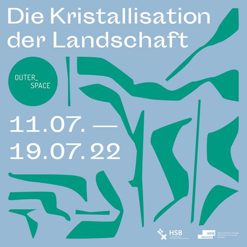 Plakat der Ausstellung "Die Kristallisation der Landschaft"