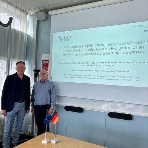 Prof. Dr. Christian Spatscheck und Prof. Dr. Jonas Christensen