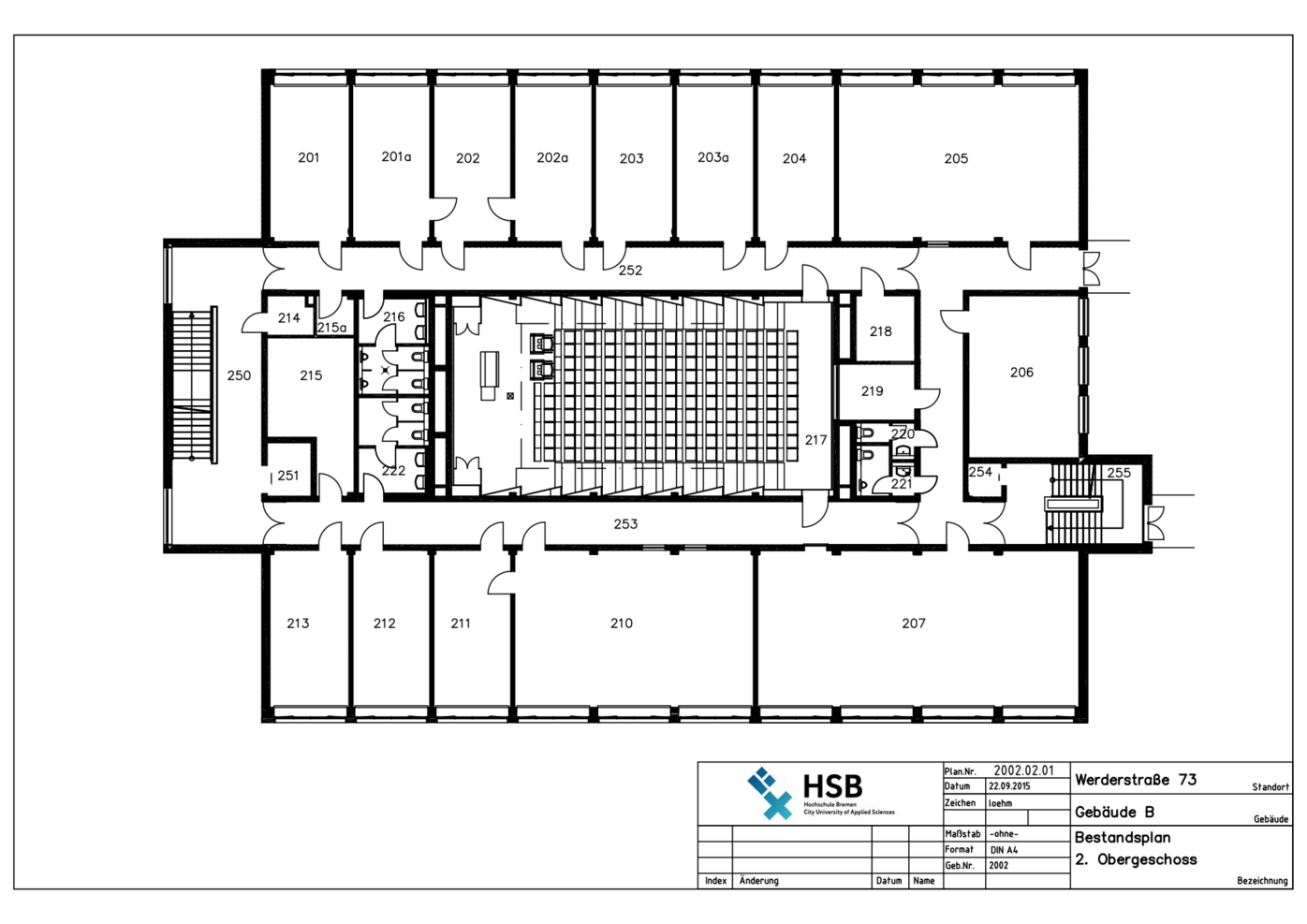 Campus Werderstraße - Lageplan - D-Gebäude - 2. OG