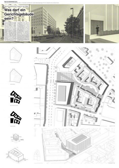 2. Preis | Janine Behrens / Jesse Henrik Rahn: Was darf ein Gerichtsgebäude sein? Gerichtsgebäude Frankfurt am Main