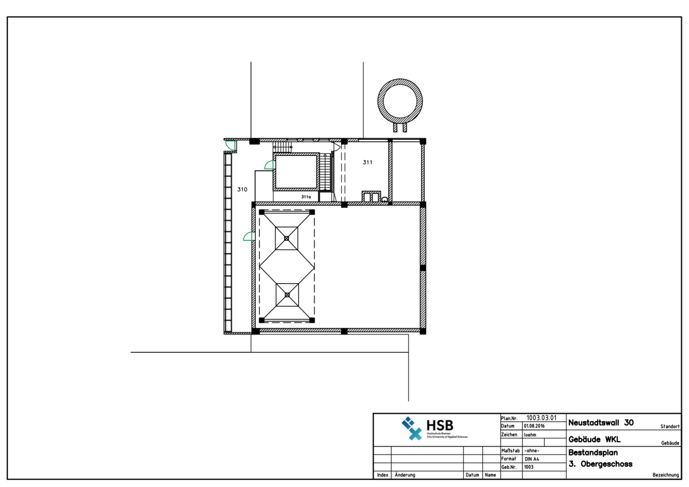 Campus Neustadtswall - Lageplan - WKL-Halle - 3. OG
