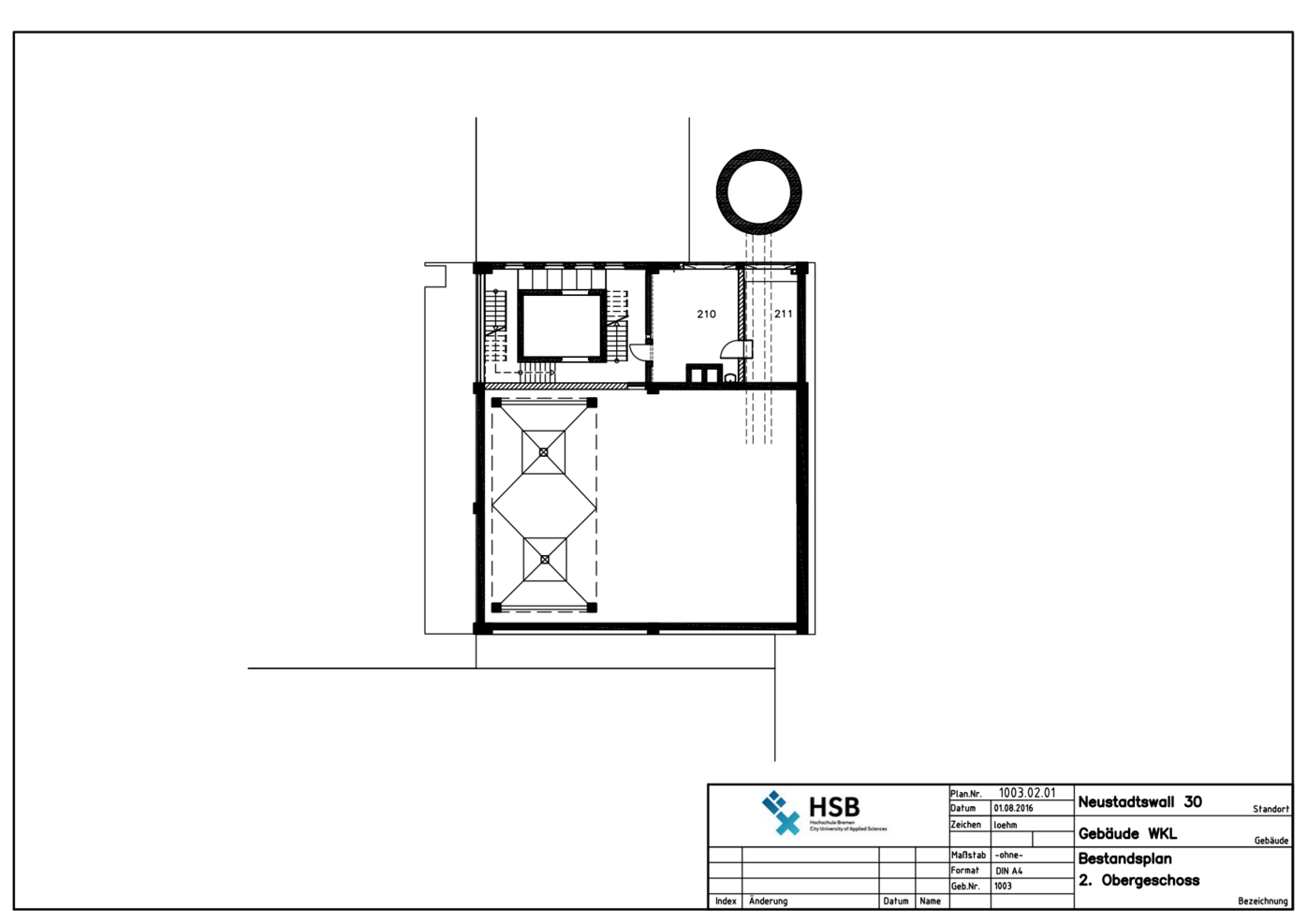 Campus Neustadtswall - Lageplan - WKL-Halle - 2. OG