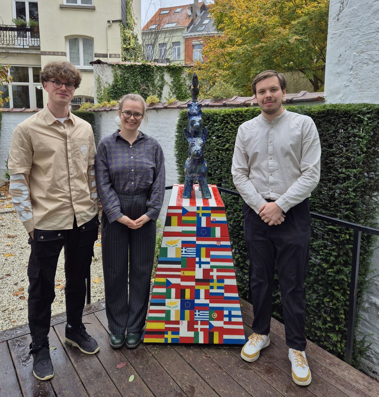 Besuch der ZEUS-Studierenden in der Bremer Landesvertretung in Br&uuml;ssel. Foto: HSB