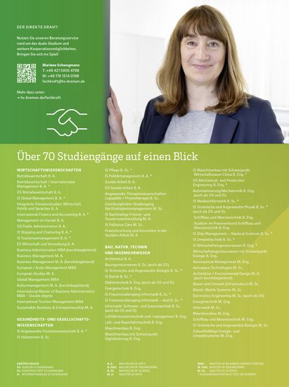Rückseite der Broschüre "Fachkräfte von morgen gesucht?"