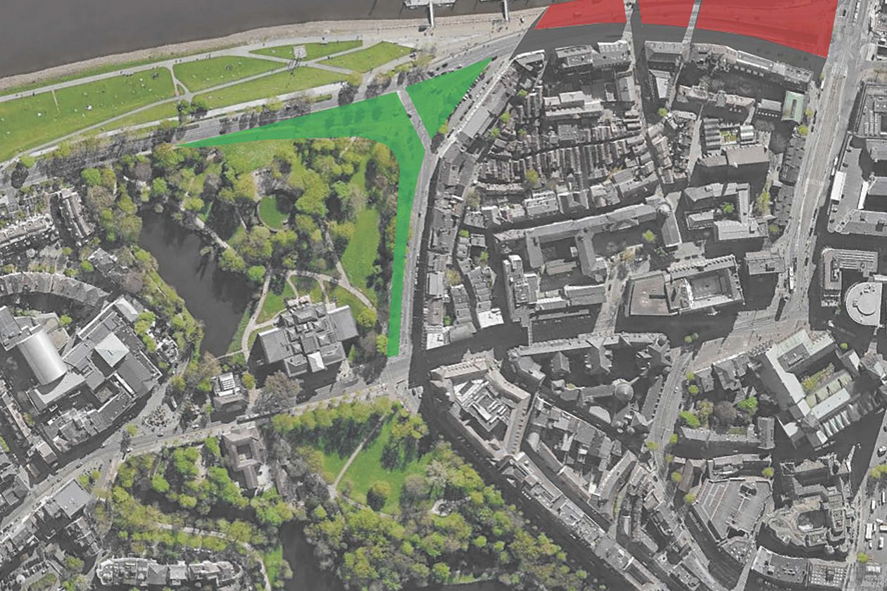 Luftansicht des School of Architecture Gebäudes