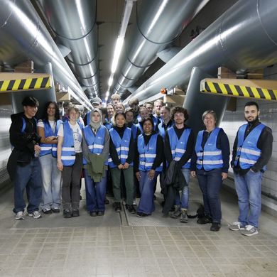 ISU-Exkursion nach Berlin Gruppenbild der ISU-Studierenden im Wasserwerk Beelitzhof. Foto: Dörte Albers (Berliner Wasserbetriebe)