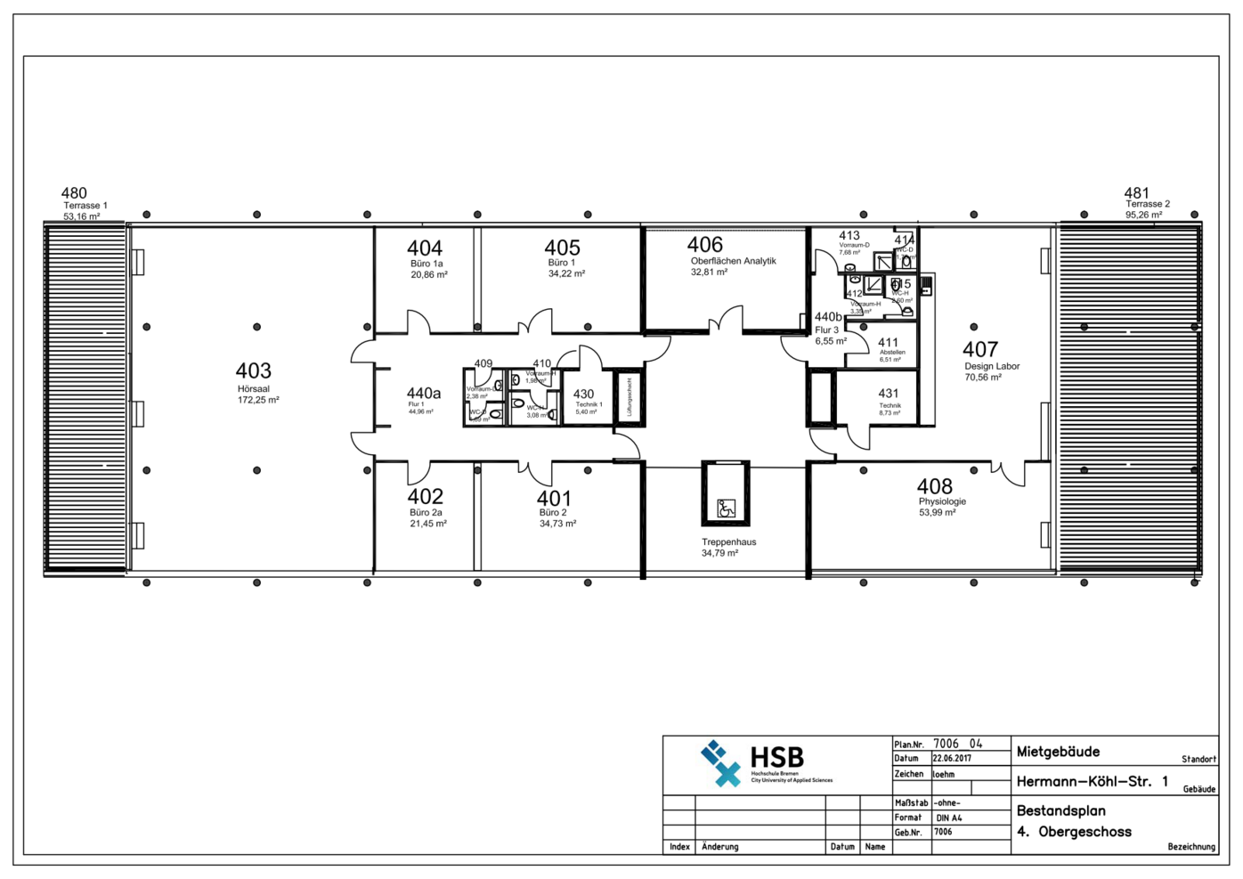 Hermann-Köhl-Straße - Lageplan - 4. OG