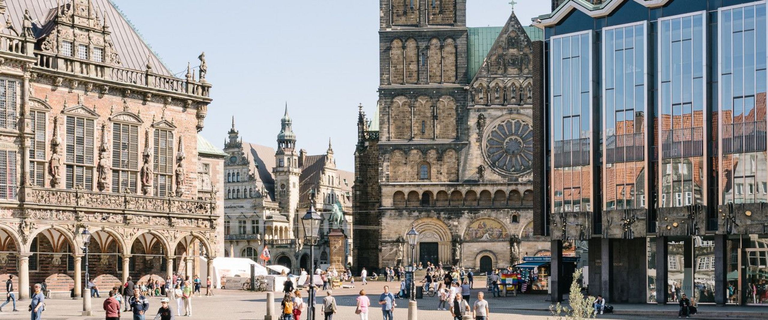 Blick auf den Bremer Marktplatz und den Dom